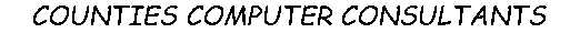 Text Box: COUNTIES COMPUTER CONSULTANTS